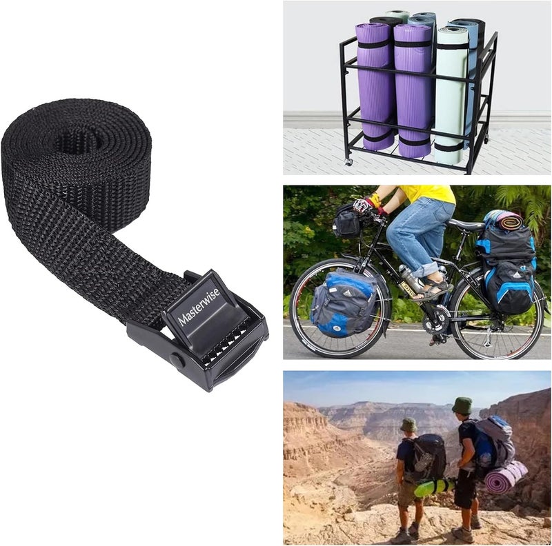 Masterwise Lashing Strap with Cam Buckles, Cinch Strap with Adjustable Buckle Tie Down Straps for Securing (7' x 0.75") - Image 5